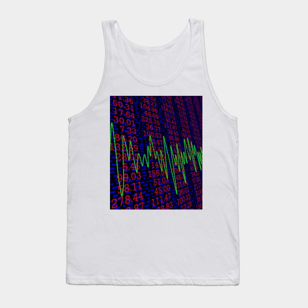 Stock Market Indices, Figures and Prices (C016/9198) Tank Top by SciencePhoto